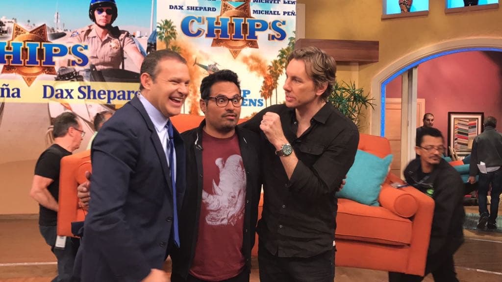 Las estrellas de Hollywood llegaron para presentar 'Chips', su más reciente cinta.