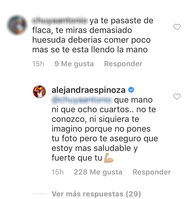 La conductora contestó a una de las más agresivas de sus 'haters' con un mensaje educado, pero contundente.