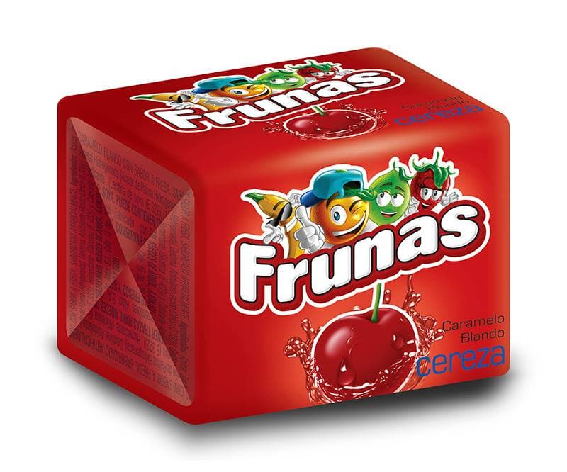 <b>Frunas:</b>
<br>El caramelo suave con sabor a 'frutas' (de colores artificiales) son un denominador común de la oferta dulcera de América Latina. Las frunas son conocidas en Venezuela y Colombia, en México se les llama 'sugus'.