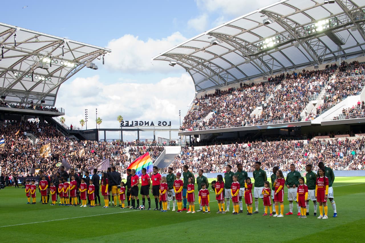 En su segundo juego como local del 2019, en el Banc of California Stadium recibió Los Angeles FC a Portland Timbers.