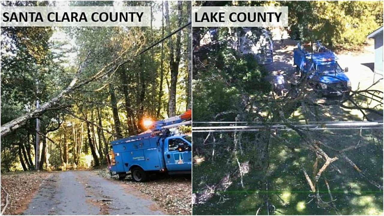 Con estas fotos, PG&E justifica los apagones que afectaron a millones de californianos en la última semana