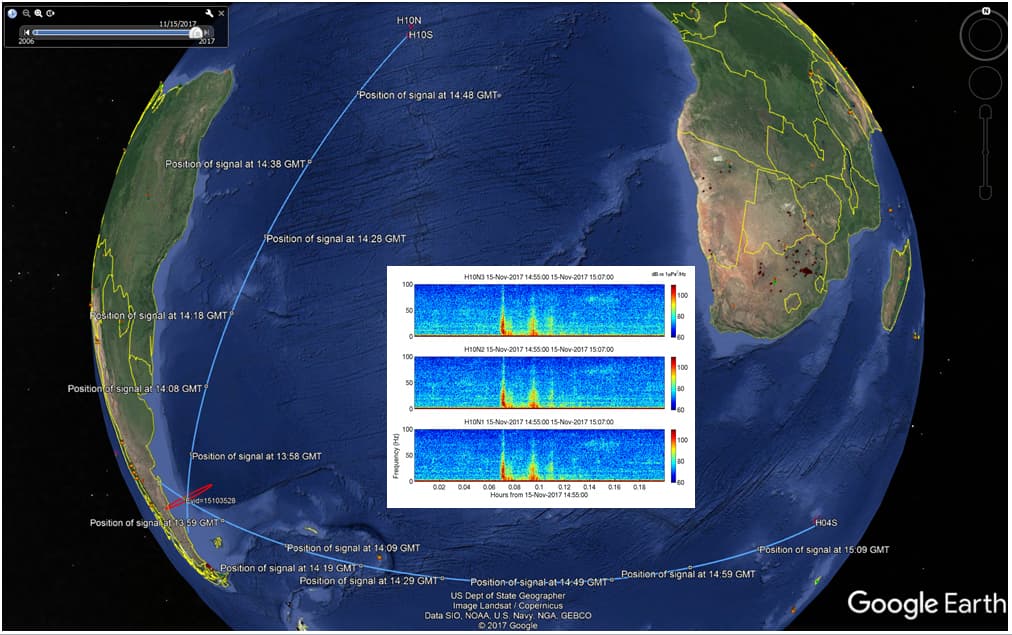 Estaciones que registran pruebas nucleares detectaron hace 9 días una "señal inusual" donde buscan el submarino argentino