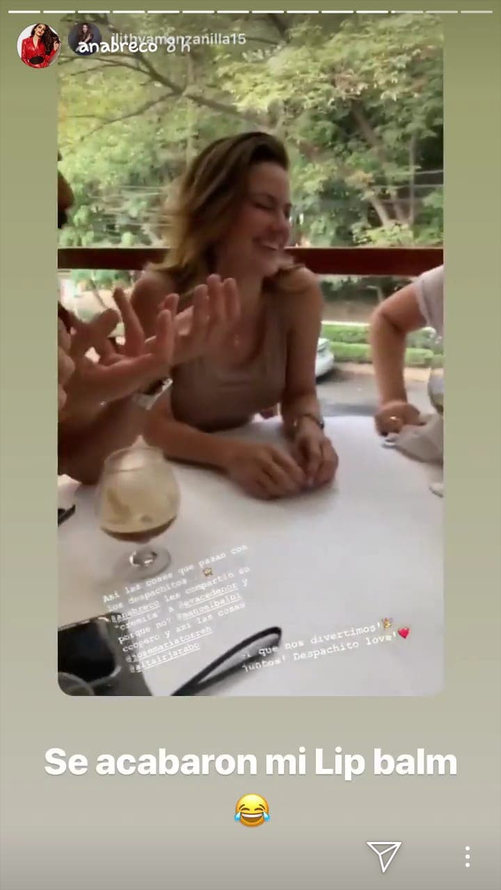 En sus historias de Instagram, Ana Brenda compartió más detalles de la reunión que sostuvo con sus excompañeros.