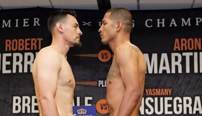 Robert Guerrero, Aaron Martínez, Jesús Cuellar y Vic Darchinyan en peso