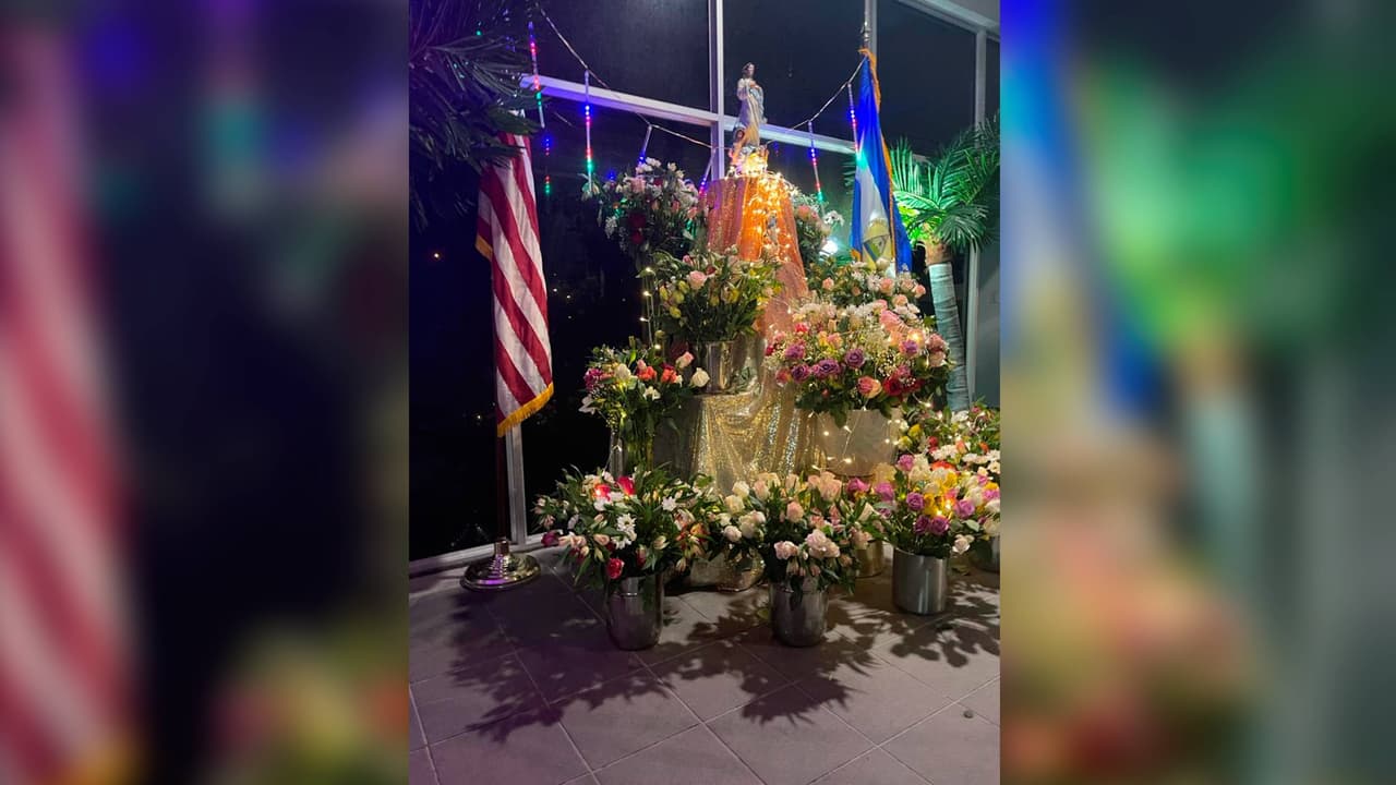 Miembros de la comunidad nicaragüense celebran el 7 de diciembre “La Gritería” (la víspera de La Purísima). En esta fecha concluyen 7 días de rezos a la imagen de la patrona de Nicaragua, la Inmaculada Concepción de María.