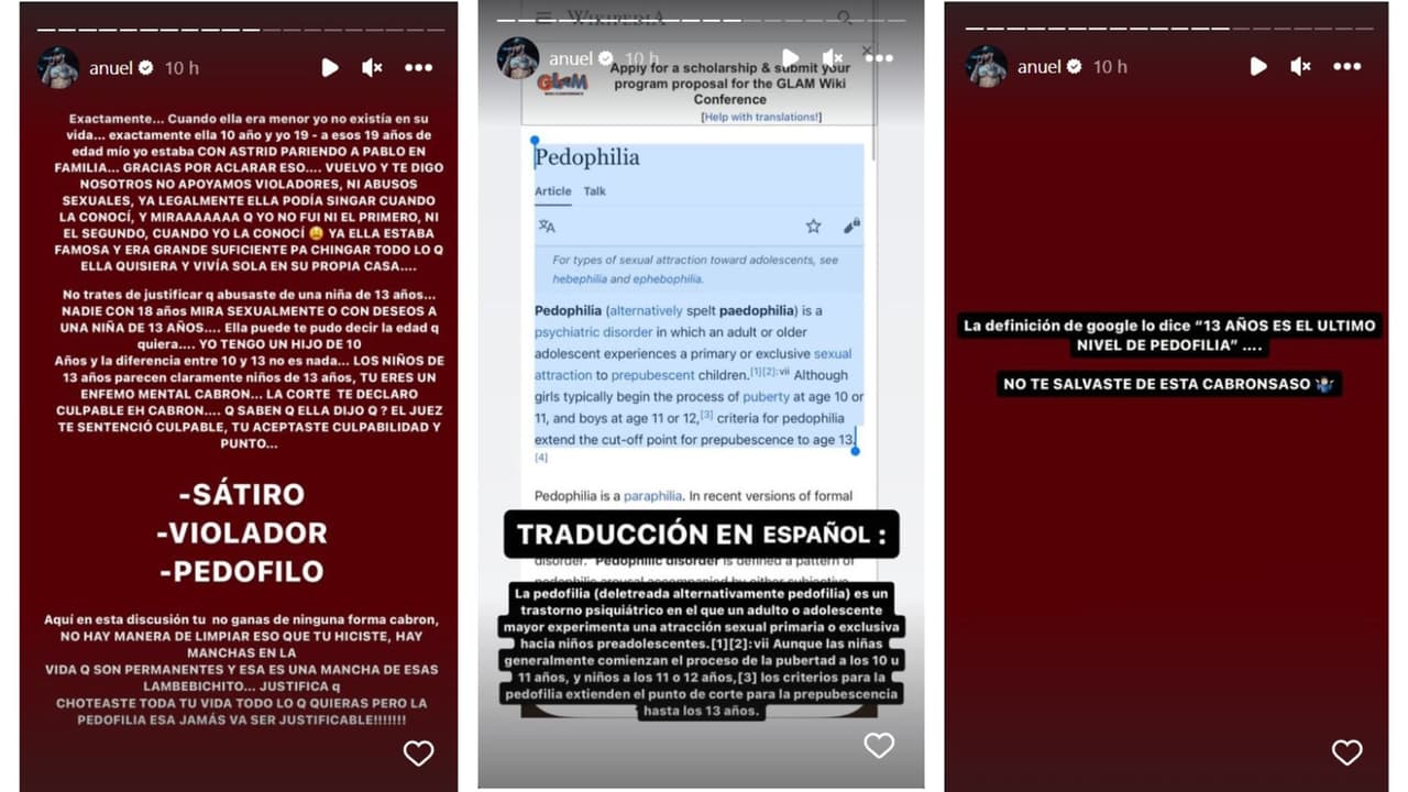 Anuel AA y sus mensajes contra Tekashi 6ix9ine.