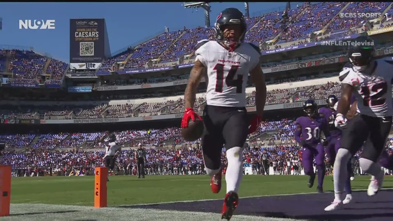 ¡Tremenda humillación! Touchdown de Texans y van 41 puntos a Ravens
