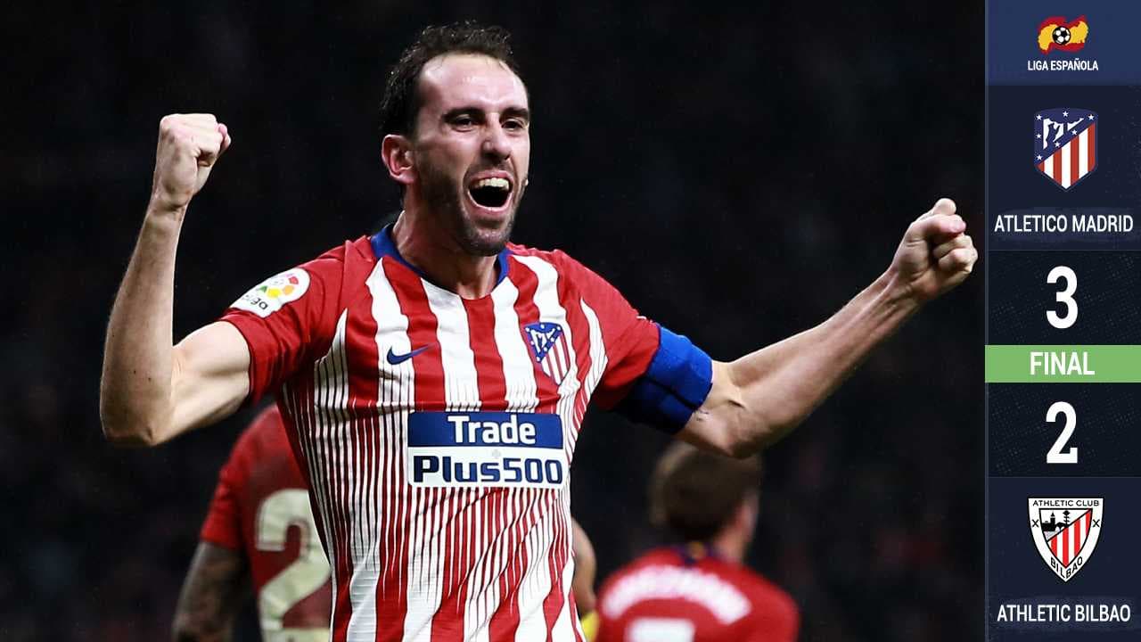 Godín se convirtió en héroe para el Atlético de Madrid.