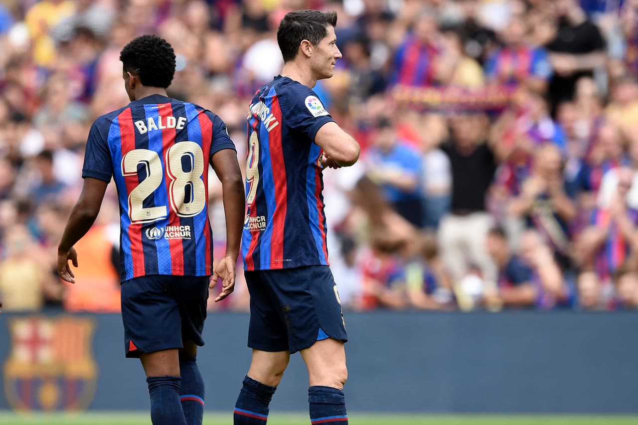 Robert Lewandowski se ha convertido en uno de los preferidos de la afición catalana en esta primera parte de la campaña en La Liga.