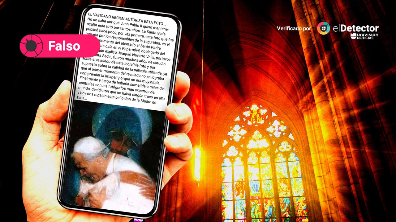 Esa imagen de Juan Pablo II abrazado por la Virgen no es una foto que “quiso mantener oculta”