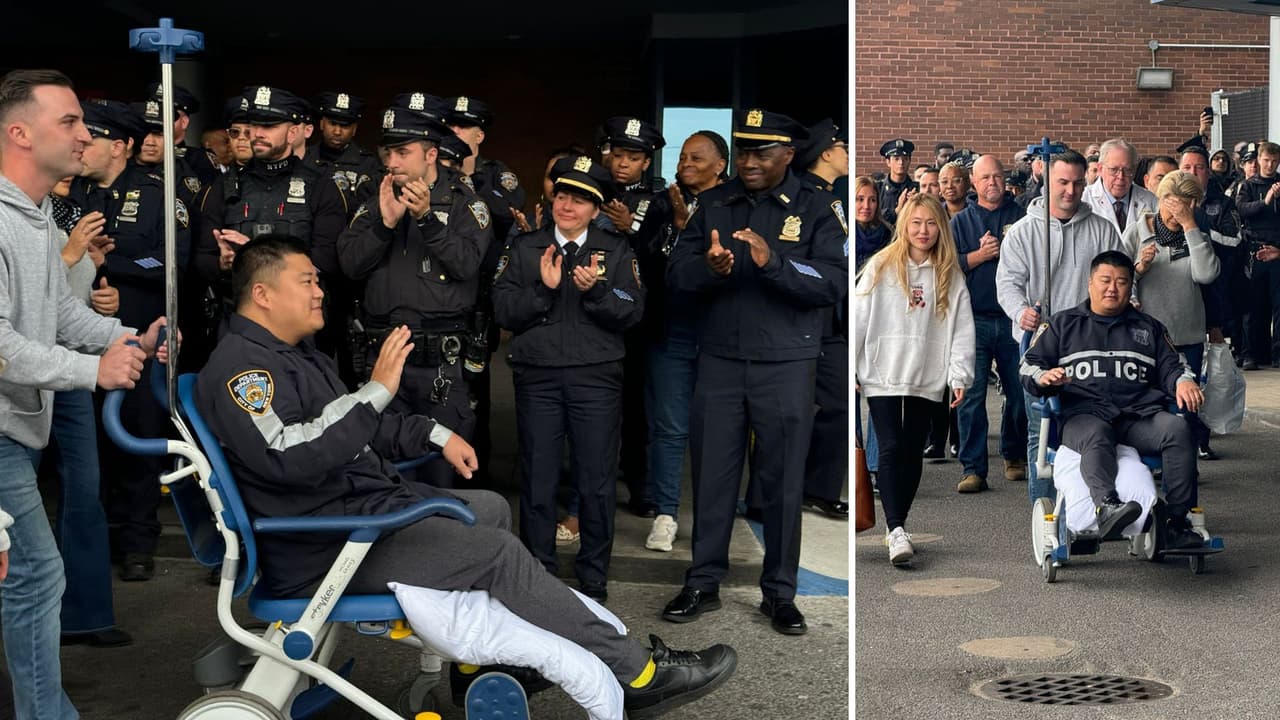 Sale del hospital el policía herido en tiroteo tras enfrentar a ladrón con historial criminal: así lo recibieron