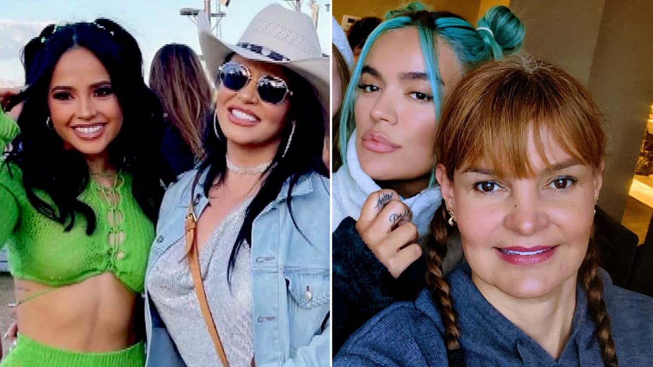 La mamás de Karol G y Becky G hacen dueto mientras sus hijas impactan en Coachella: ¿les robaron el show?