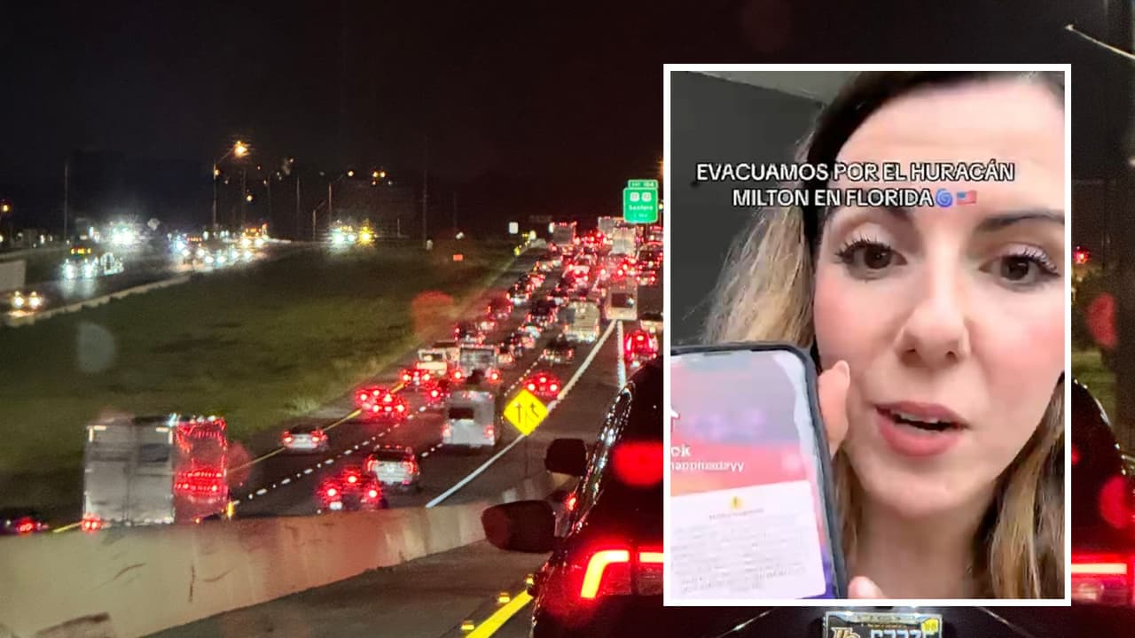 Dejar su casa les cuesta 12 horas y cientos de dólares ante el impacto del huracán Milton en Orlando