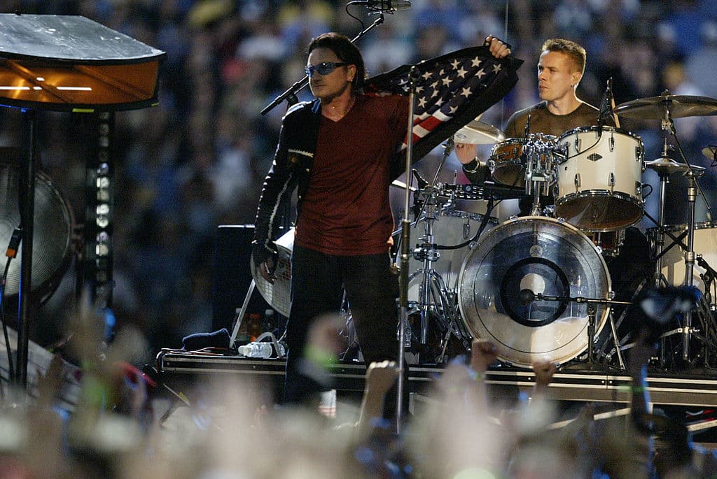 Bono y U2 en el Super Bowl