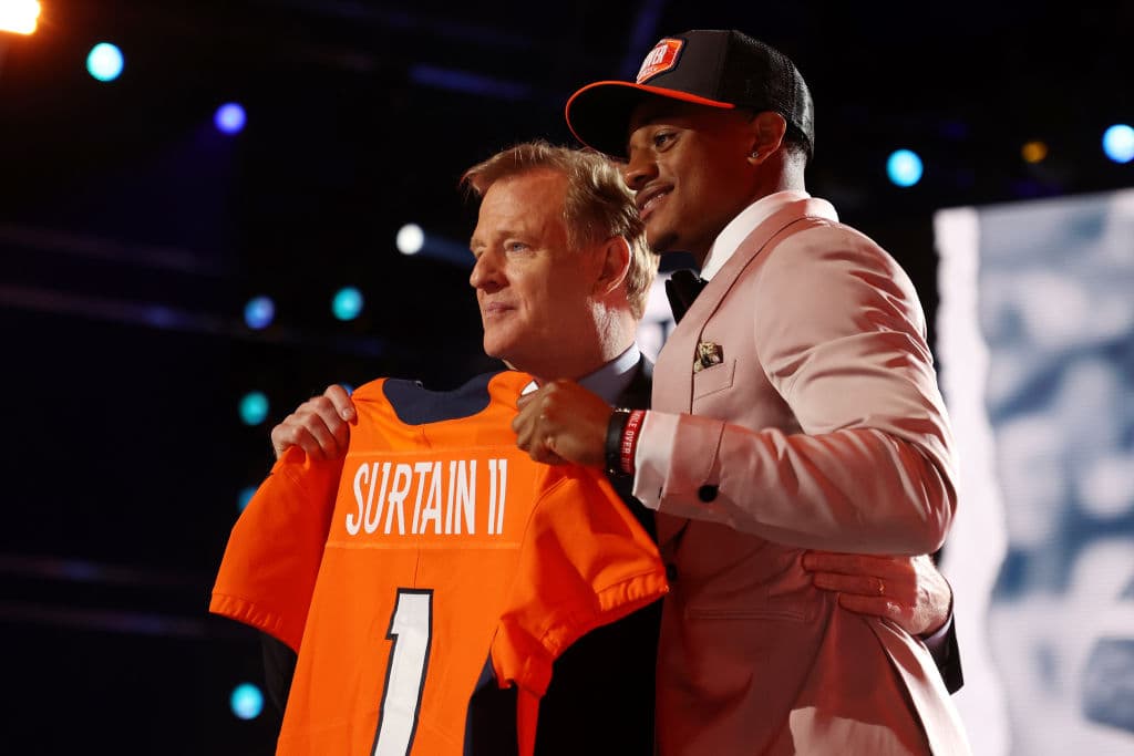 Pick 9 – Denver Broncos – CB Patrick Surtain II.
<br>