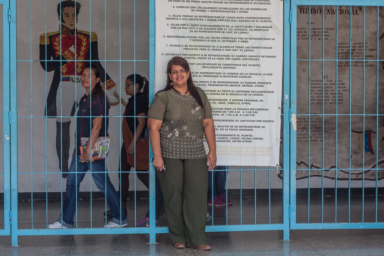 Gladys Manrique tiene 17 años trabajando en la escuela, los dos últimos como directora.
<br>