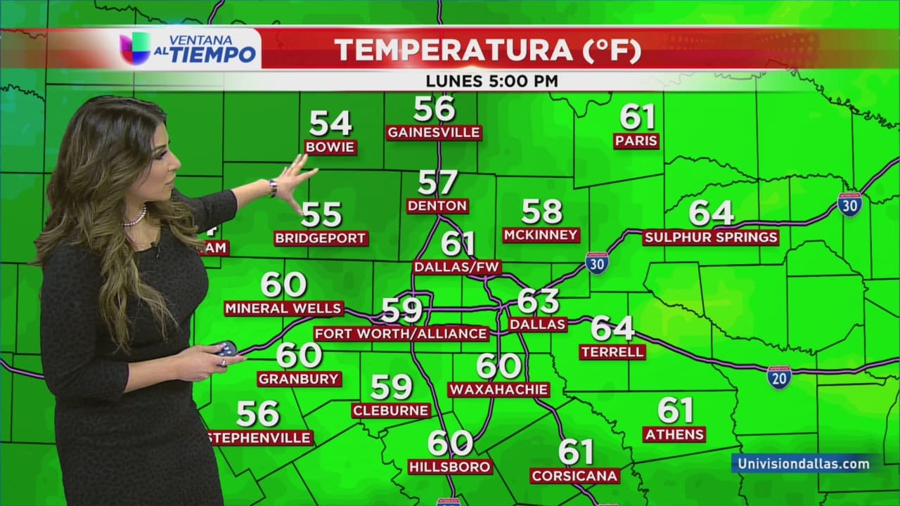Aguaceros y tormentas en el norte de Texas durante las próximas 24 horas