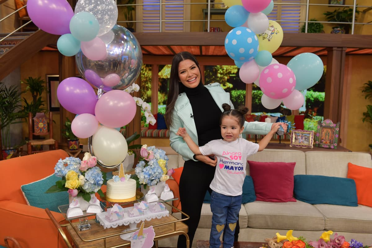 La playera que llevaba su hija lo decía todo: en unos meses más Giulietta sería la hermana mayor.