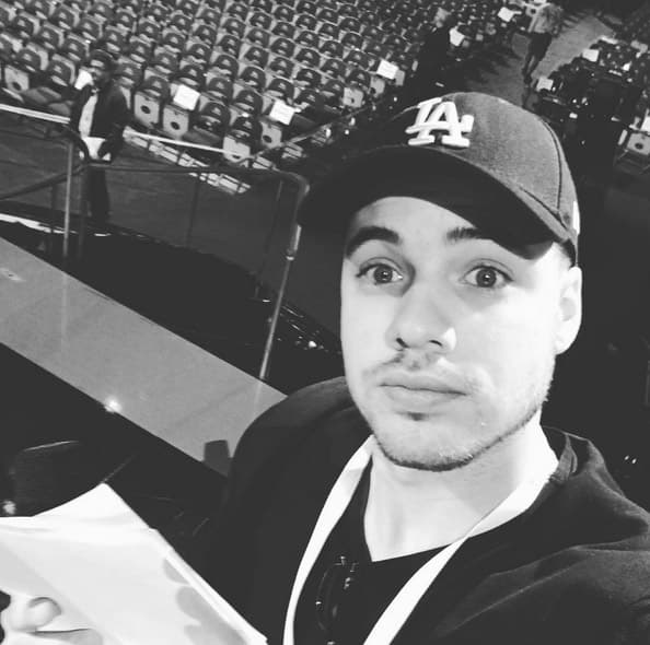 William Valdes desde los ensayos para la 16a. entrega del Latin Grammy.