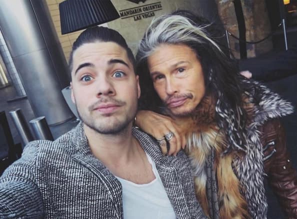 ¡Suertudo! William se encontró con Steven Tyler.