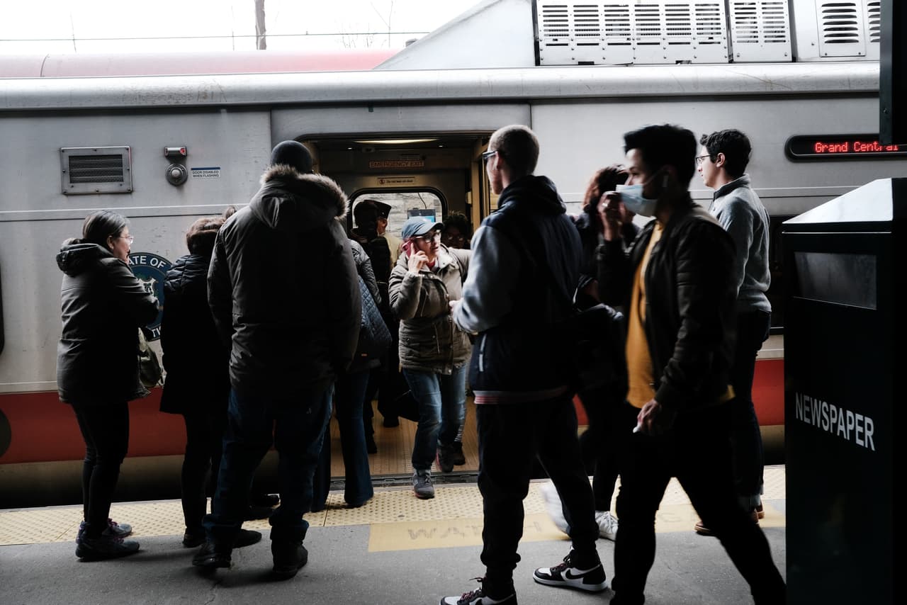 La estación de metro de New Rochelle. En esta comunidad es donde se encuentran la mayoría de los casos de coronavirus del condado de Westchester. Más que en toda la ciudad de Nueva York, una ciudad de más de casi 9 millones de habitantes. Las autoridades sospechan que el coronavirus comenzó a propagarse desde una sinagoga de la ciudad.