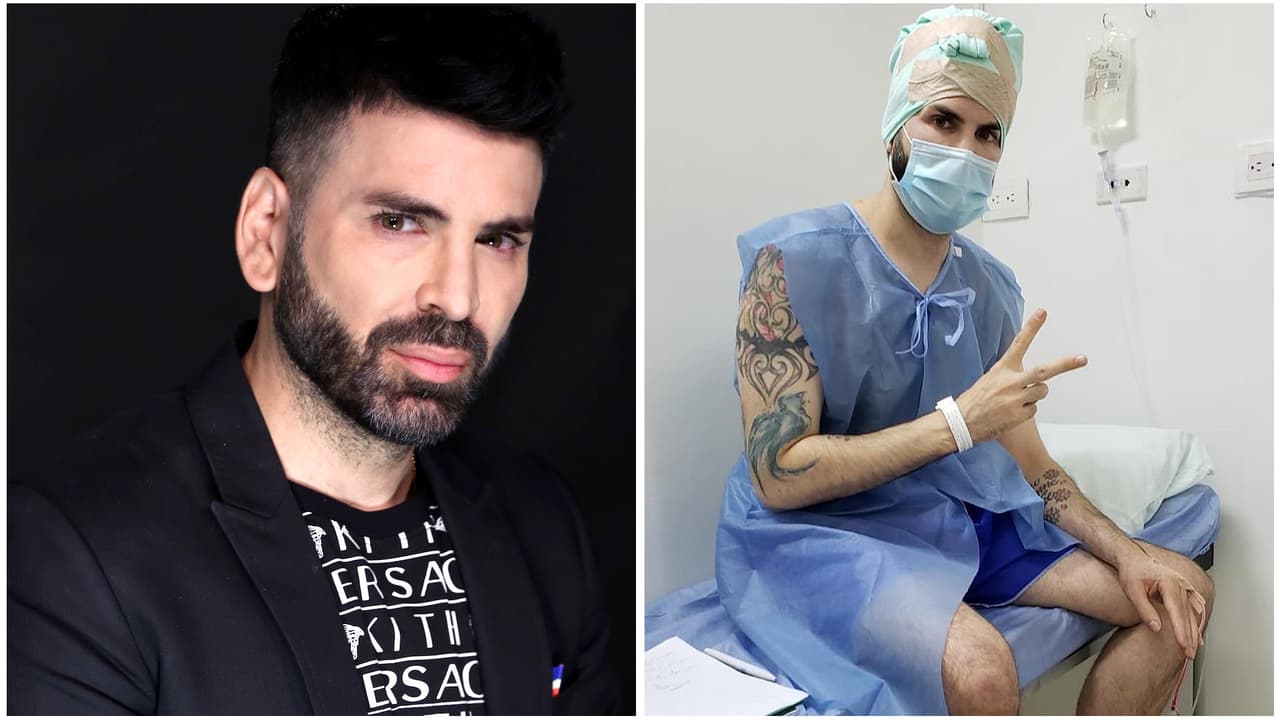 Jomari muestra cómo era su cuerpo antes de haberse inyectado los esteroides que le causaron tumores