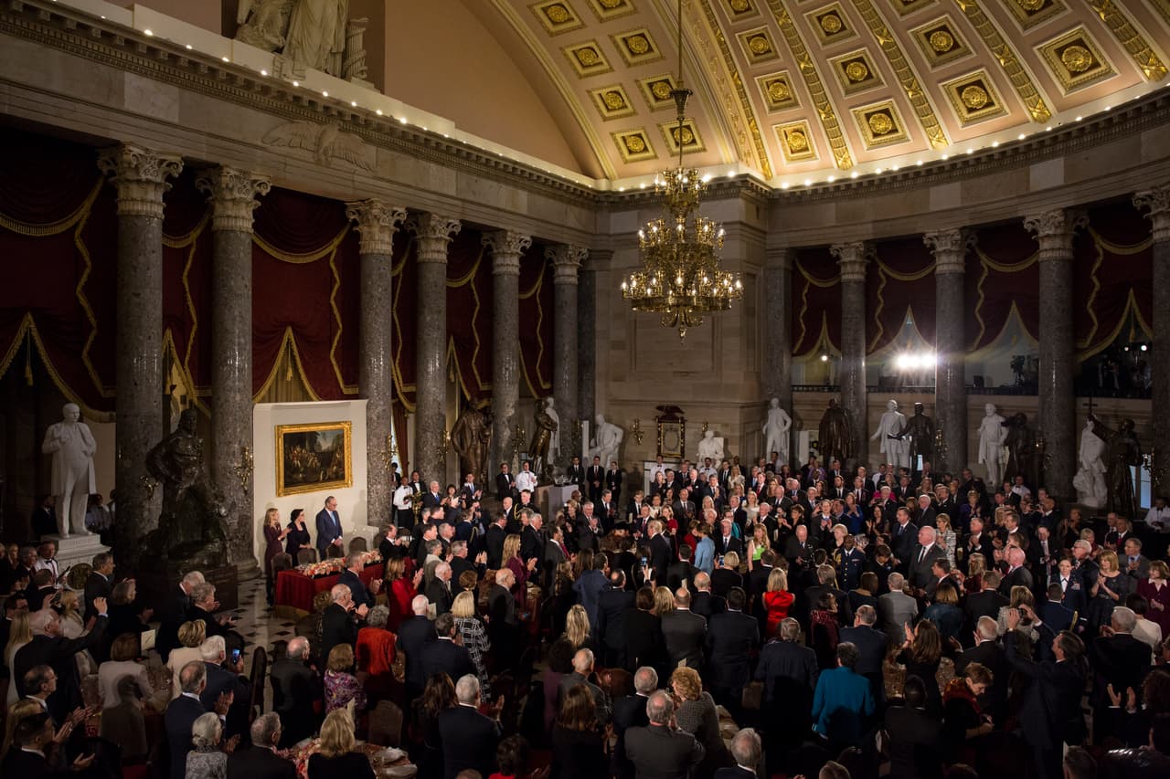 Vista del salón donde se realizó el almuerzo inaugural.