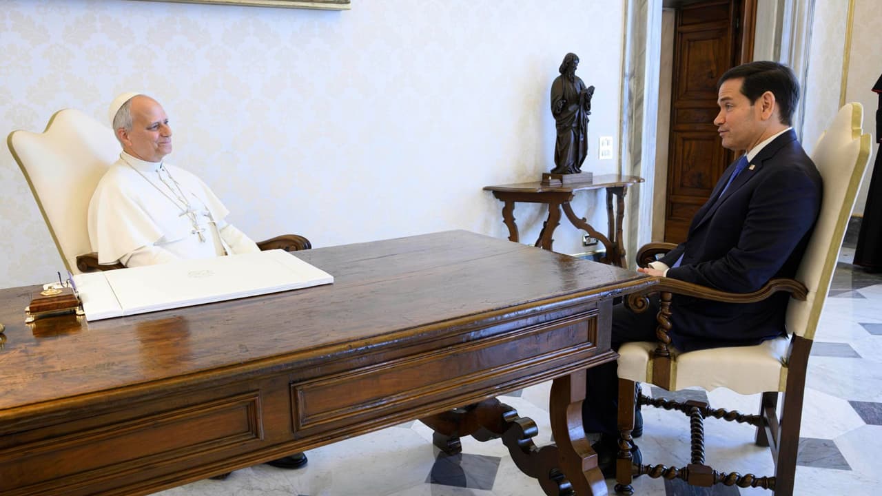 Marco Rubio, enviado de Washington, y el Papa León XIV se reúnen tras dichos de Donald Trump