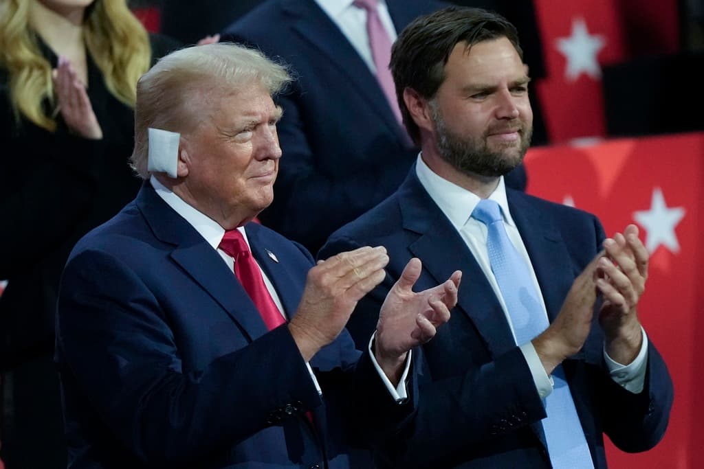 Donald Trump y JD Vance en la Convención Nacional Republicana
