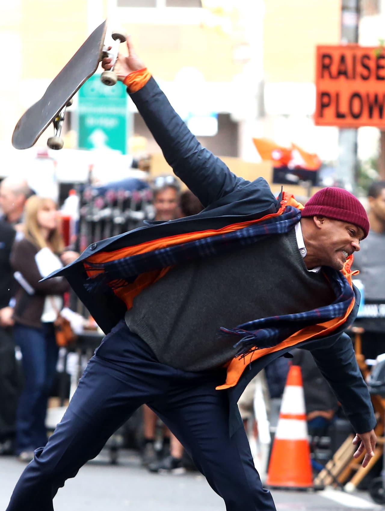 Las cámaras captaron al actor haciendo tremendo drama en las calles de Nueva York.