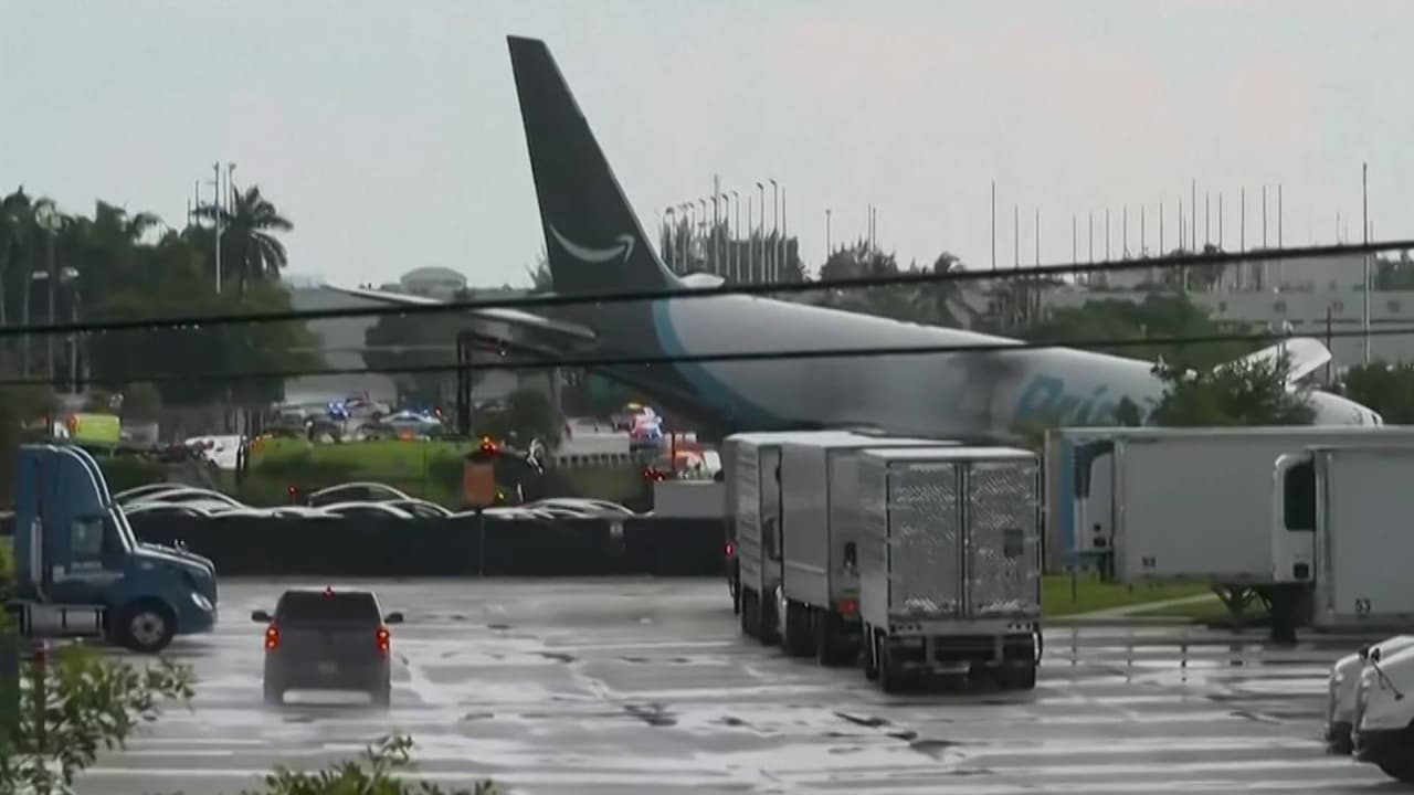 Accidente de avión de Amazon en Aeropuerto de Miami deja 5 muertos y 5 heridos