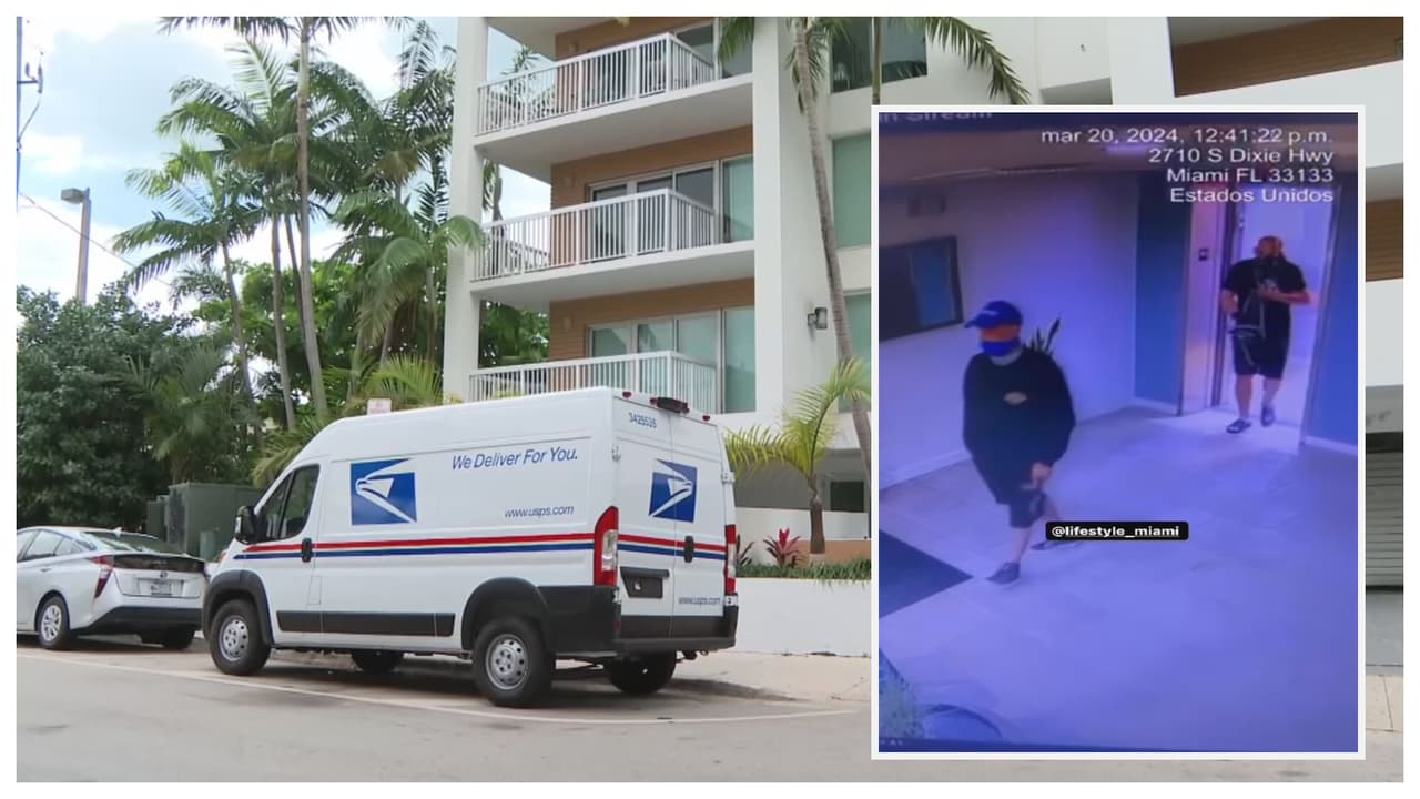 Captado en cámara: hombres roban correspondencia en condominio de Coconut Grove