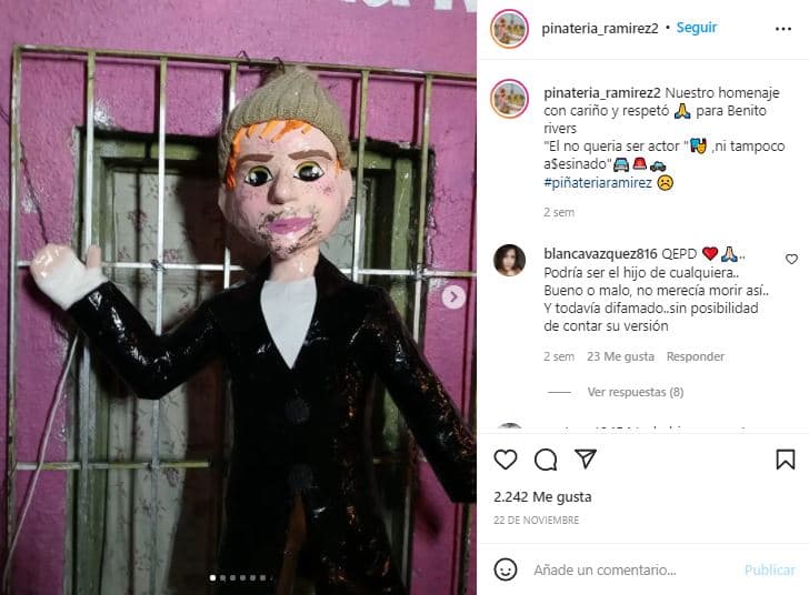 Piñata en honor a Octavio Ocaña