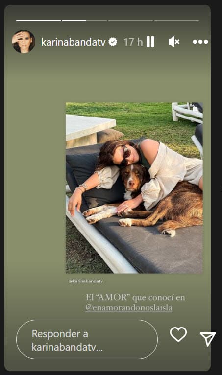 “No saben las ganas que tengo de llevármelo a Miami y darle el hogar que acá no tiene. Véanlo bien porque dentro de poco será uno de los protagonistas de Enamorándonos La Isla jajaja, porque literal está de metido en todo”, redactó la exconductora de El Gordo y La Flaca.