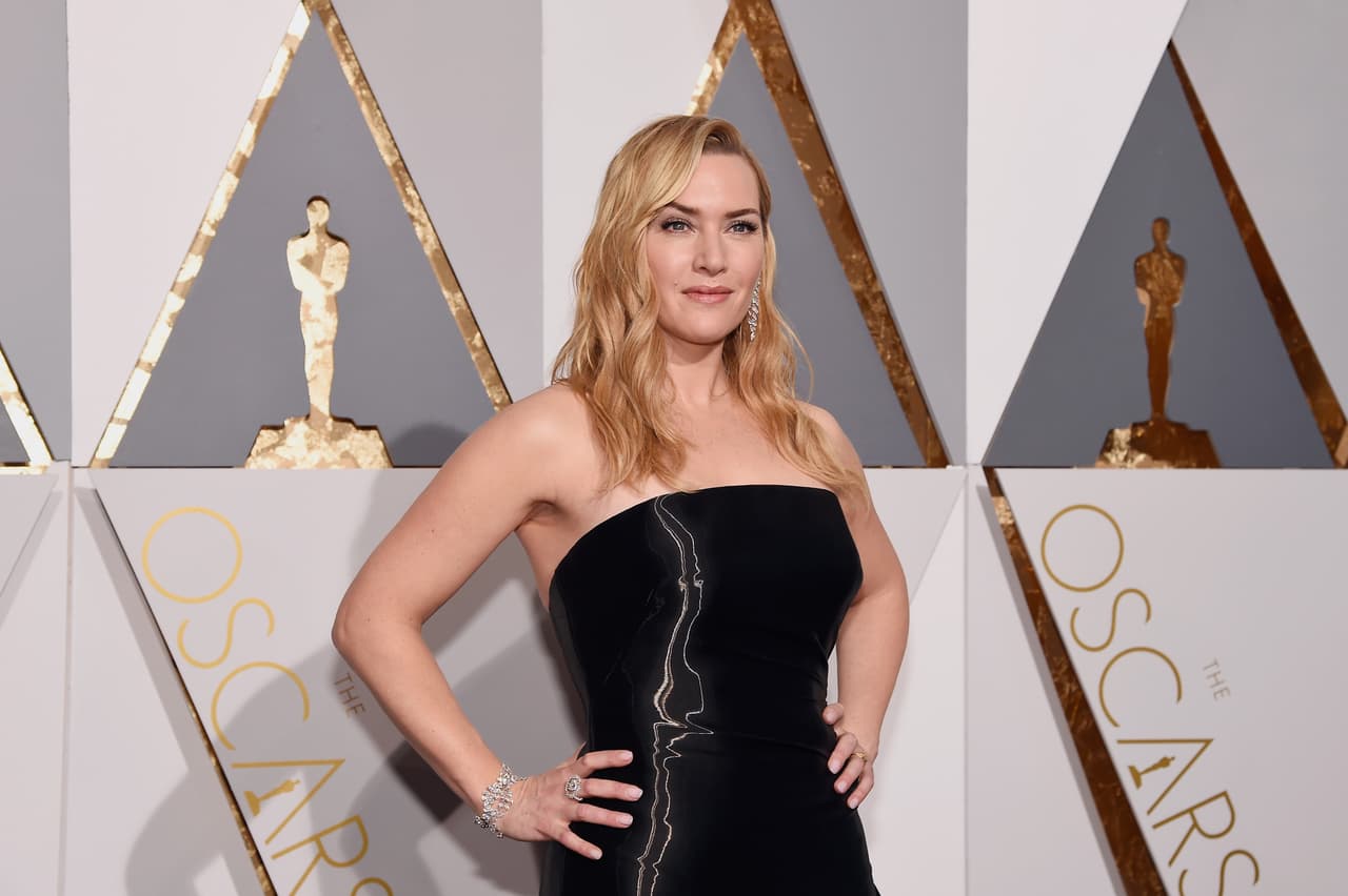 Kate Winslet es otra de las famosas que grabó una película mientras estaba embarazada. En su caso, se trató de 
<i>Divergente</i>.