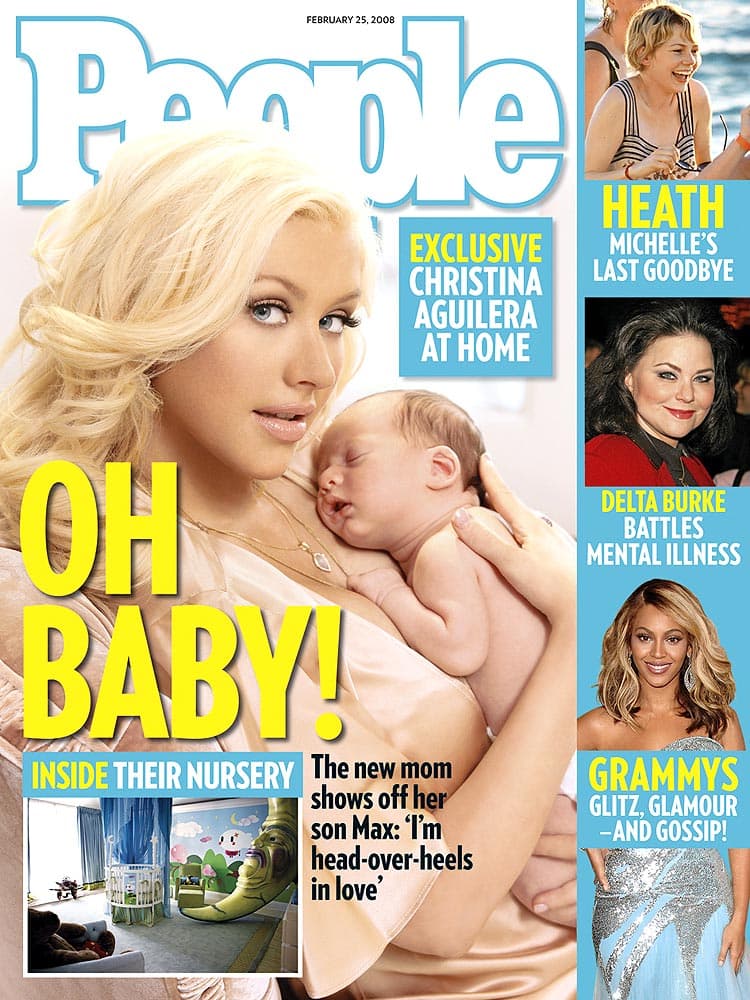February 2008. The Max Liron cover cost People US$2 million, according to
<b><a href="http://www.nydailynews.com/entertainment/gossip/celebrities-earn-millions-magazines-baby-cover-shots-article-1.309784">New York Daily News.</a></b>