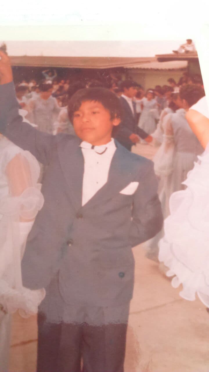 "Colega" en su baile de graduación de la primaria.