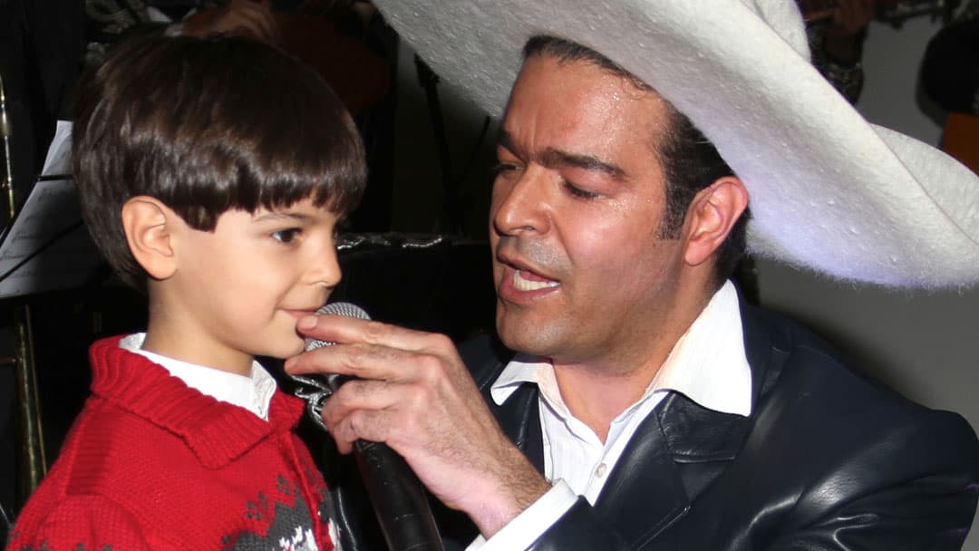 Pablo Montero y su hijo Pablito.