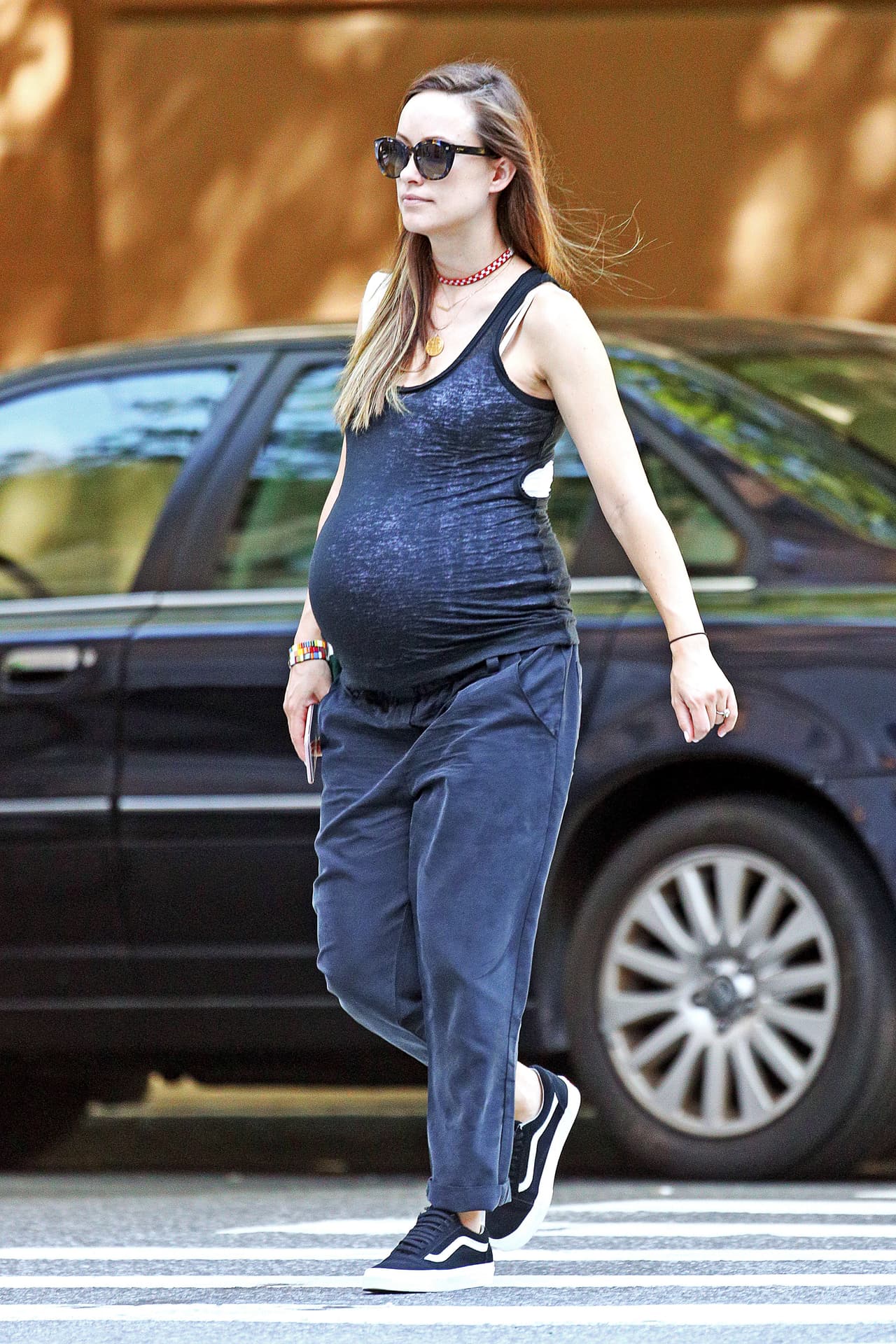 Caminó algunas calles, no se notó fatigada en ningún momento.