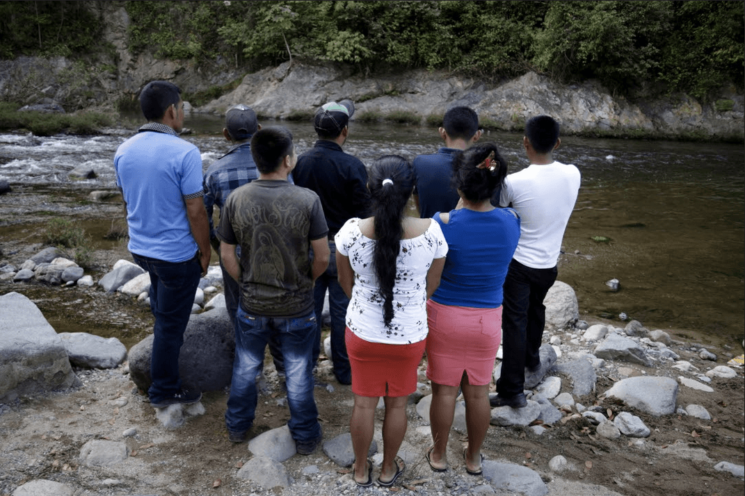 Defensores del río Guapinol.
