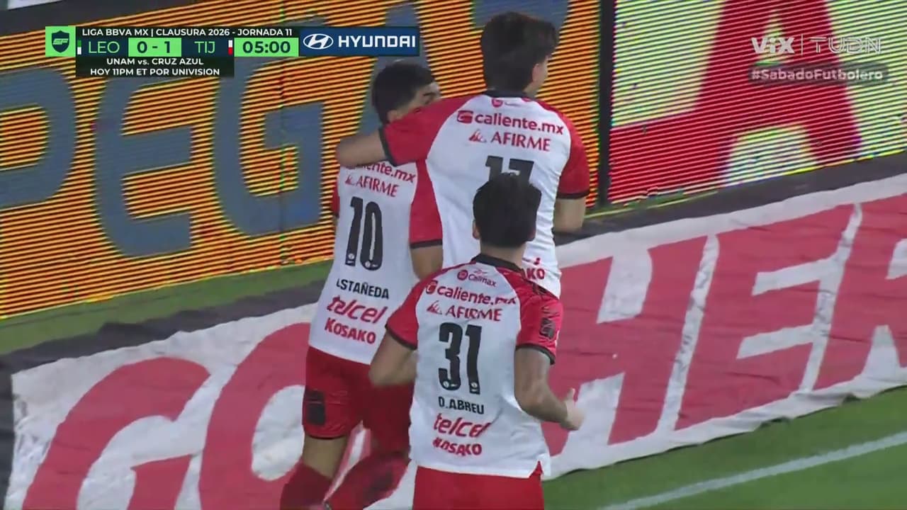 ¡Golazo de Tijuana! Extraordinaria pared que define Kevin Castañeda