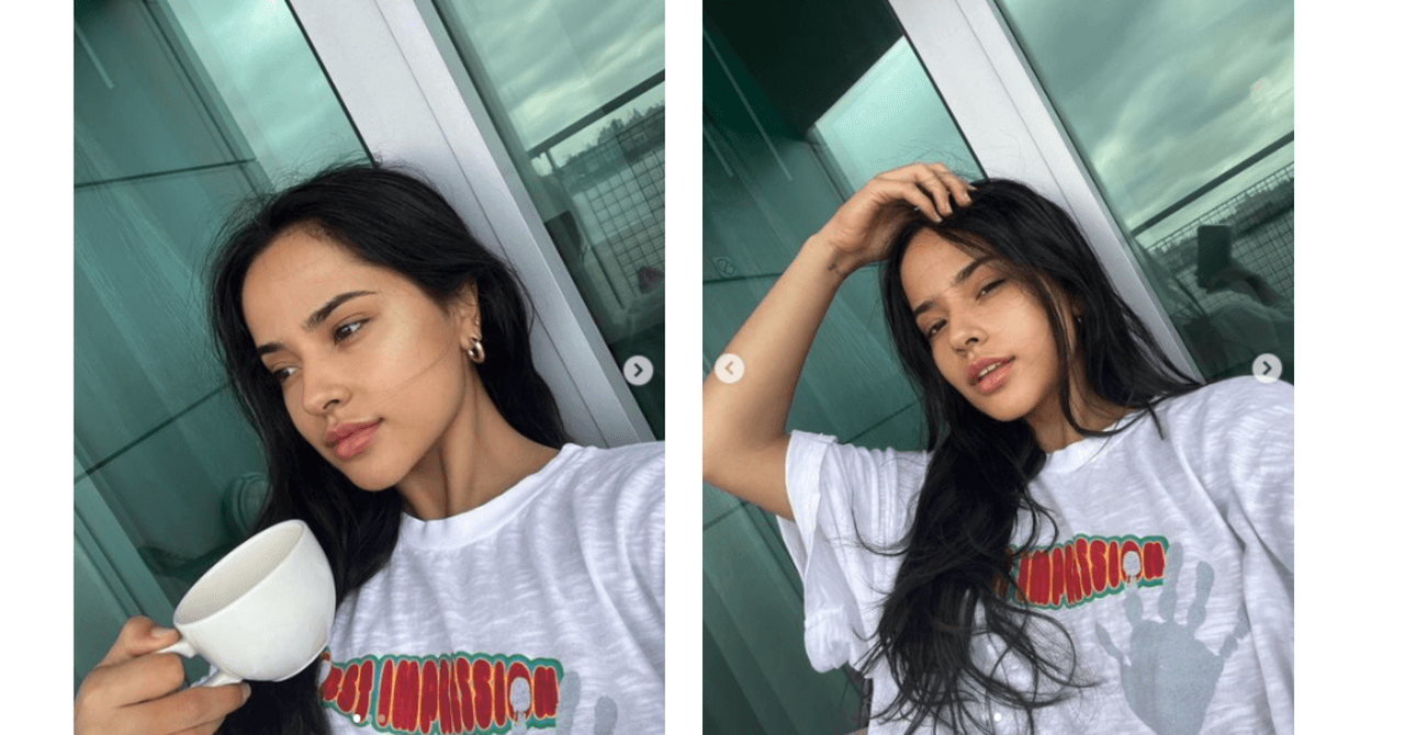 Becky G sin maquillaje