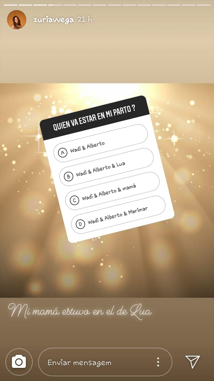 Así como las personas que podrían estar presentes durante el nacimiento de Luka, entre los que destacan su esposo Alberto Guerra, su hija Lúa, su mamá Leonora y Wadi Doula, una educadora perinatal.