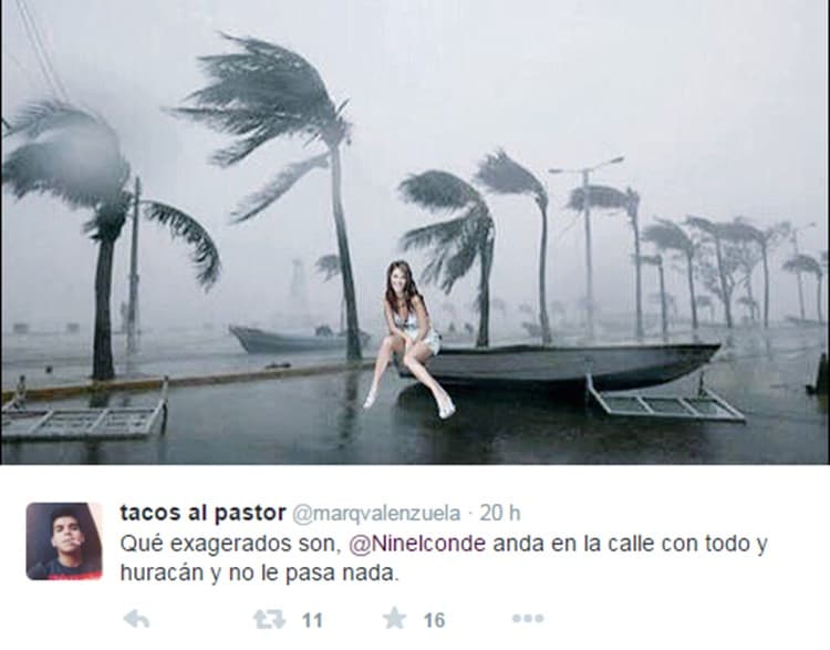 Hubo quienes hicieron uso del Photoshop para ilustrar mejor la escena de lo que en realidad Ninel quería dar a entender.