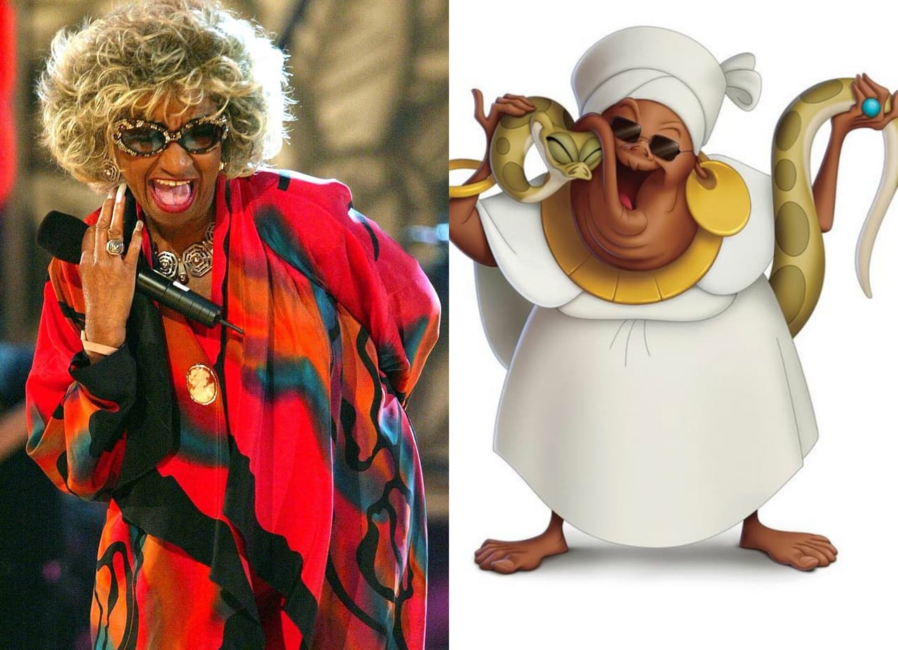 Nuestra querida Celia Cruz no podía ser otra que Mama Odie, la hechicera en 'La Princesa y El Sapo'.