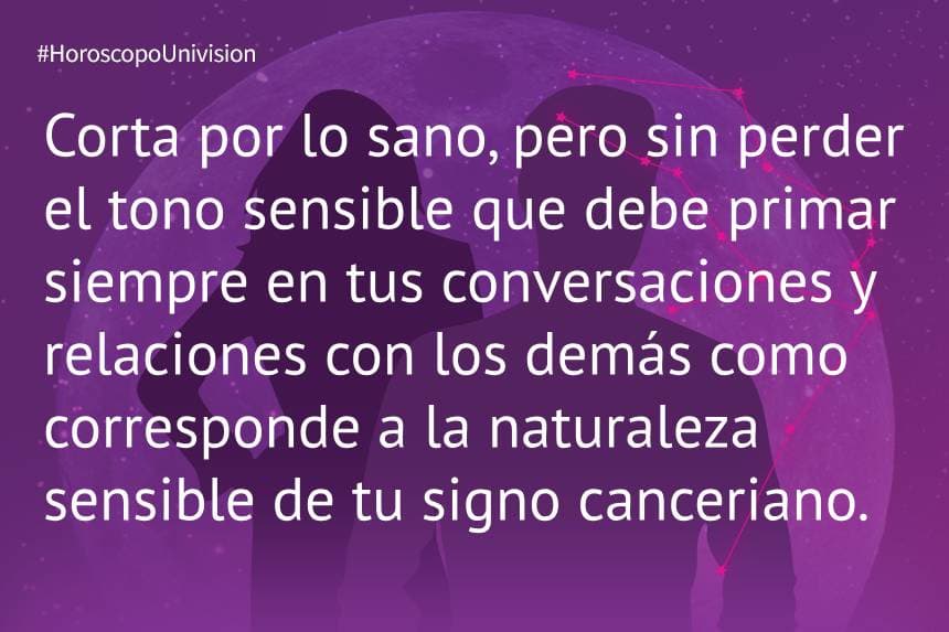 Horóscopo Cáncer 26 de abril 2019