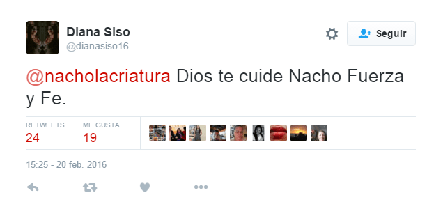 La buena vibra le vendrá bien a Nacho en este tiempo dificil.