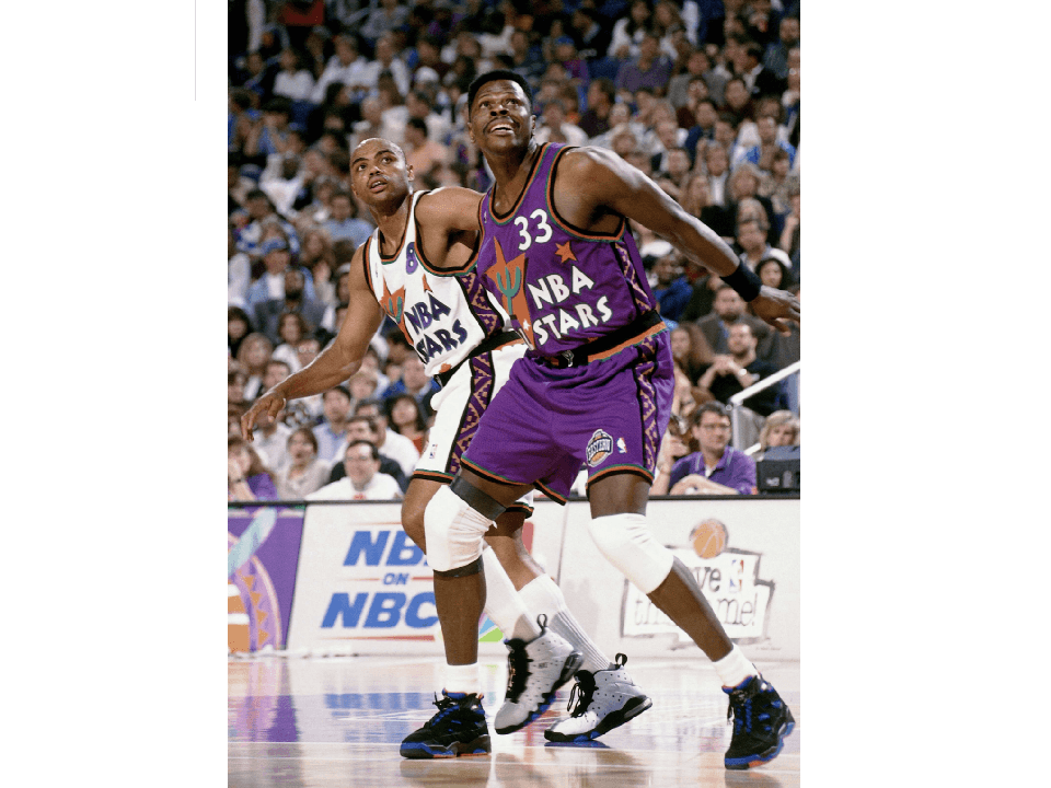 Estos diseños tienen toda la pinta noventera, pues los colores y el diseño nos regresan al pasado. Estos jerseys se usaron en el All-Star de 1995.