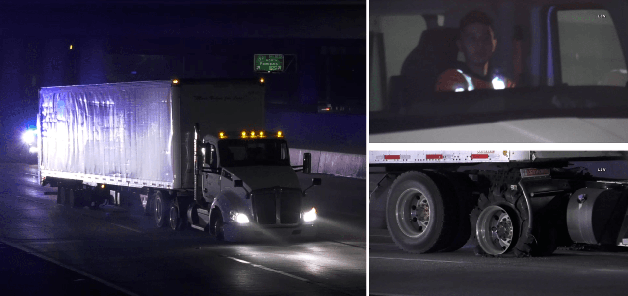 Robo de camión deja a cientos de conductores varados en autopista del sur de California