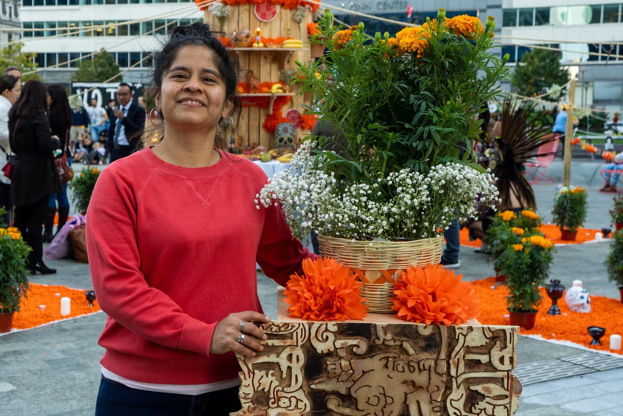 La ofrenda de Ivonne Pinto García destaca la cultura indígena de una de las ciudades más antiguas y continuamente habitadas de todo México, Cholula.